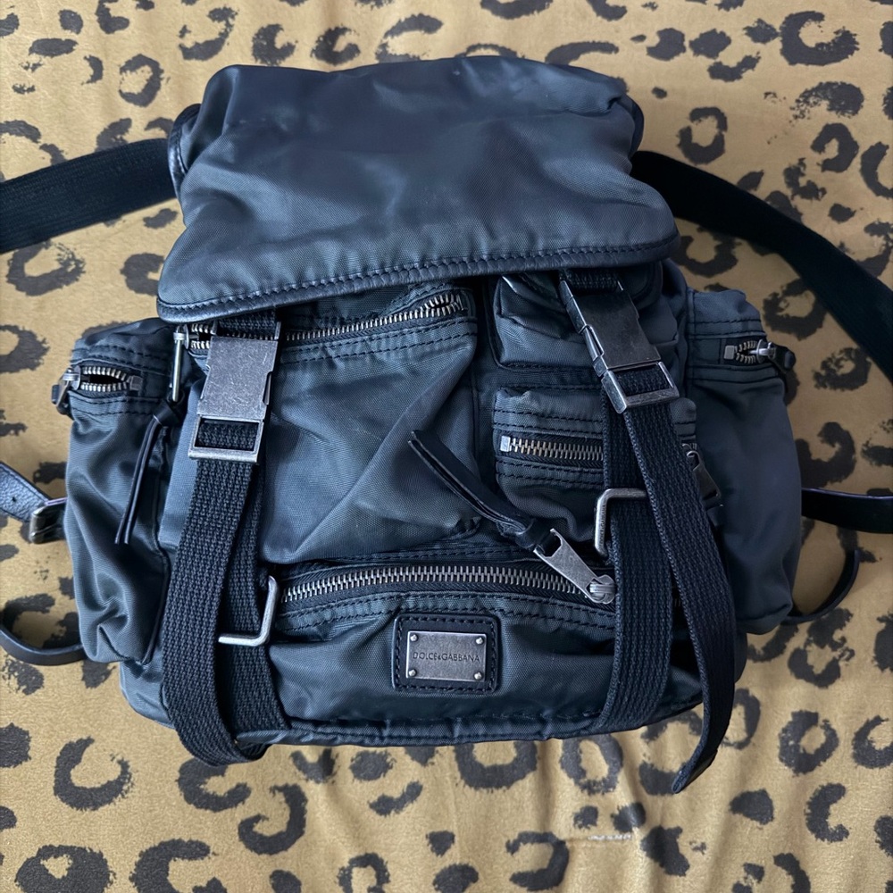 Dolce & Gabbana Multi pocket Cargo Nylon medium size backpack